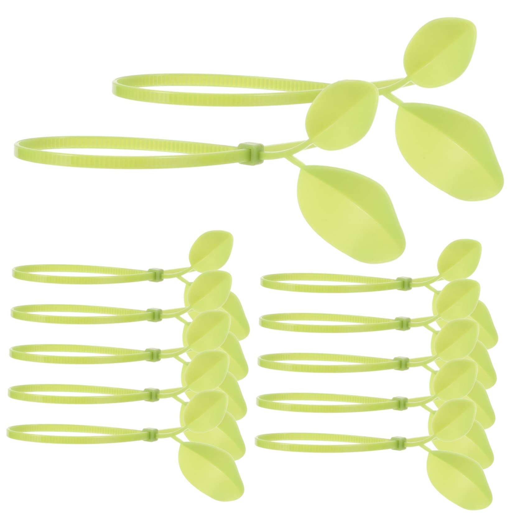 DOITOOL 300stücke Blattförmige Nylon Kabelbinder Bunte Dekorative Und Praktische Kabelbinder Für Garten Zuhause Und Büro Langlebig Und Einfach Zu Verwenden