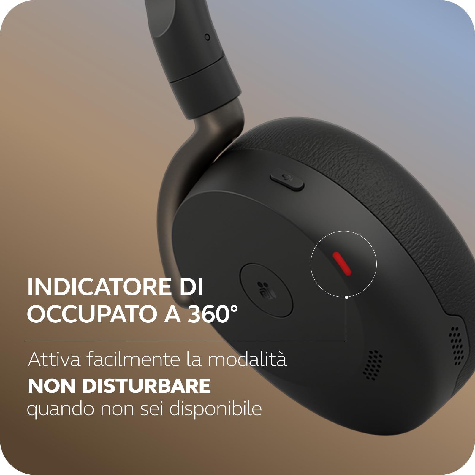Jabra Evolve3 65 Flex cuffie con microfono wireless Bluetooth, USB-A, MS Teams
