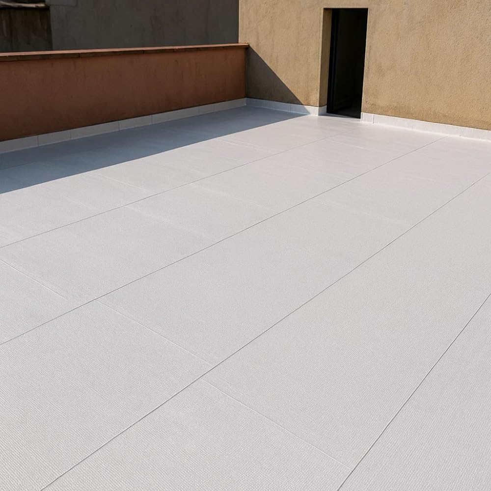 FORTUNATO Guaina Autoadesiva Polimerica Ardesiata Bianca 4 Kg/m² Impermeabilizzazione Coperture CASASCIUTTA Rotolo 1 x 10 m