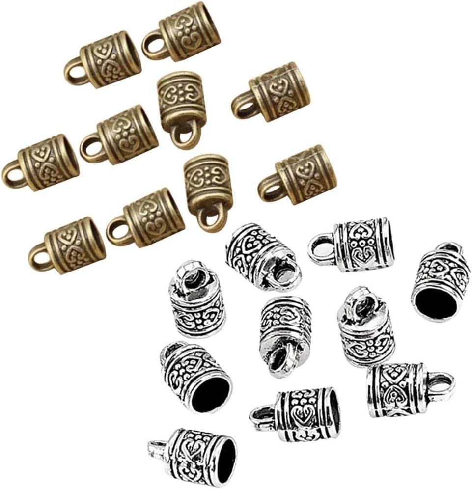 Enakshi® 10Pcs Poly End Cap Bead Stopper DIY Leather Cord Jewelry Findings Bronze|Crafts | Beads & Jewelry Making | Jewelry Findings | Jewelry Crimps & Cord Ends