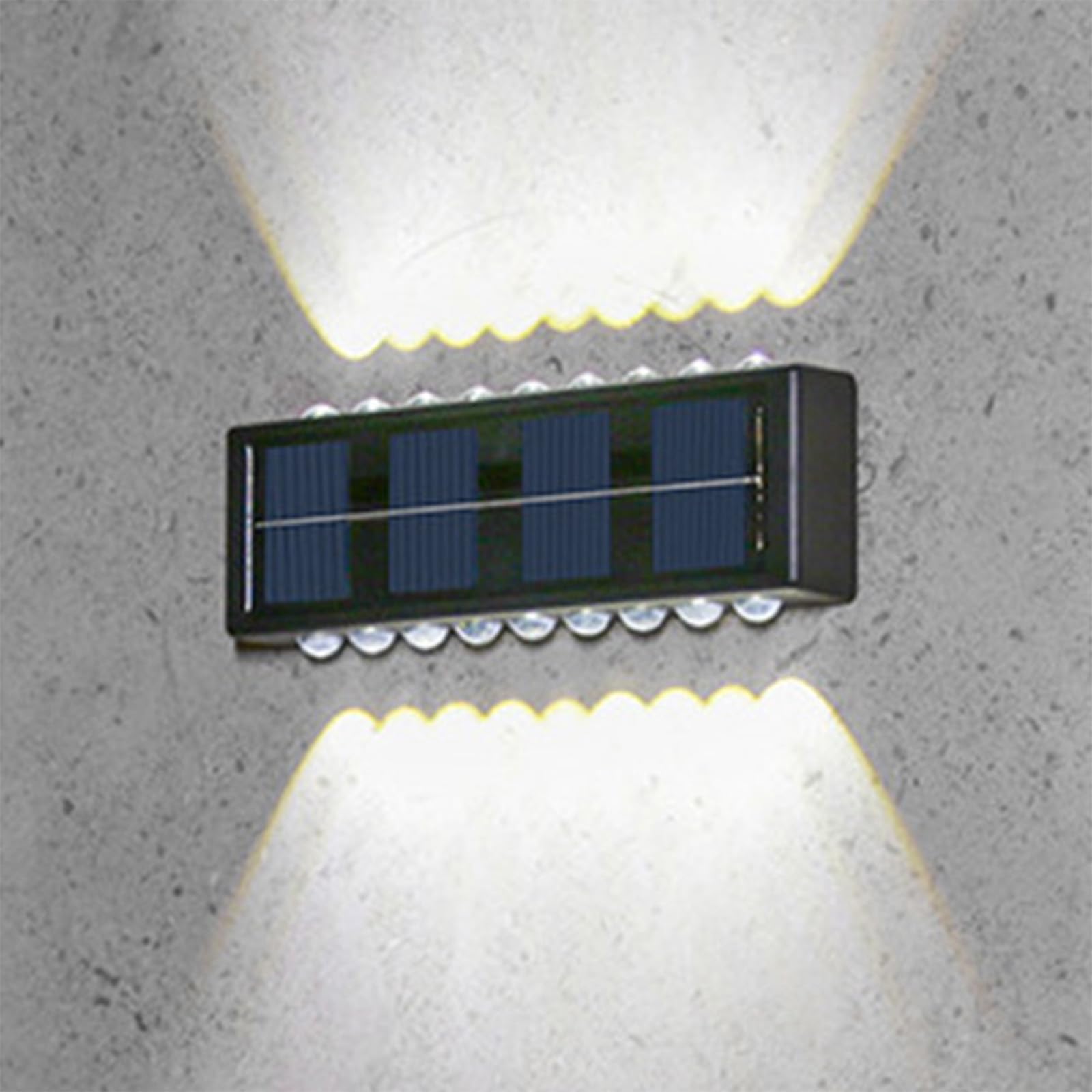 Applique murale solaire extérieure IP65 éclairage LED up and down lot de 18 - 8
