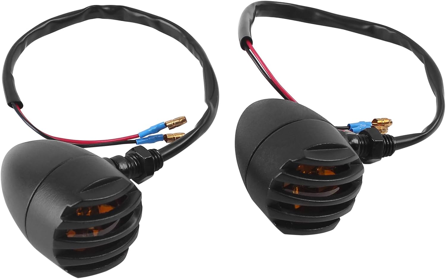 Motorcycle Bullet Turn Signal Lights Indicators Blinker Light Compatible with Harley Honda Yama-ha Suzuki Kawasaki Cruiser Chopper