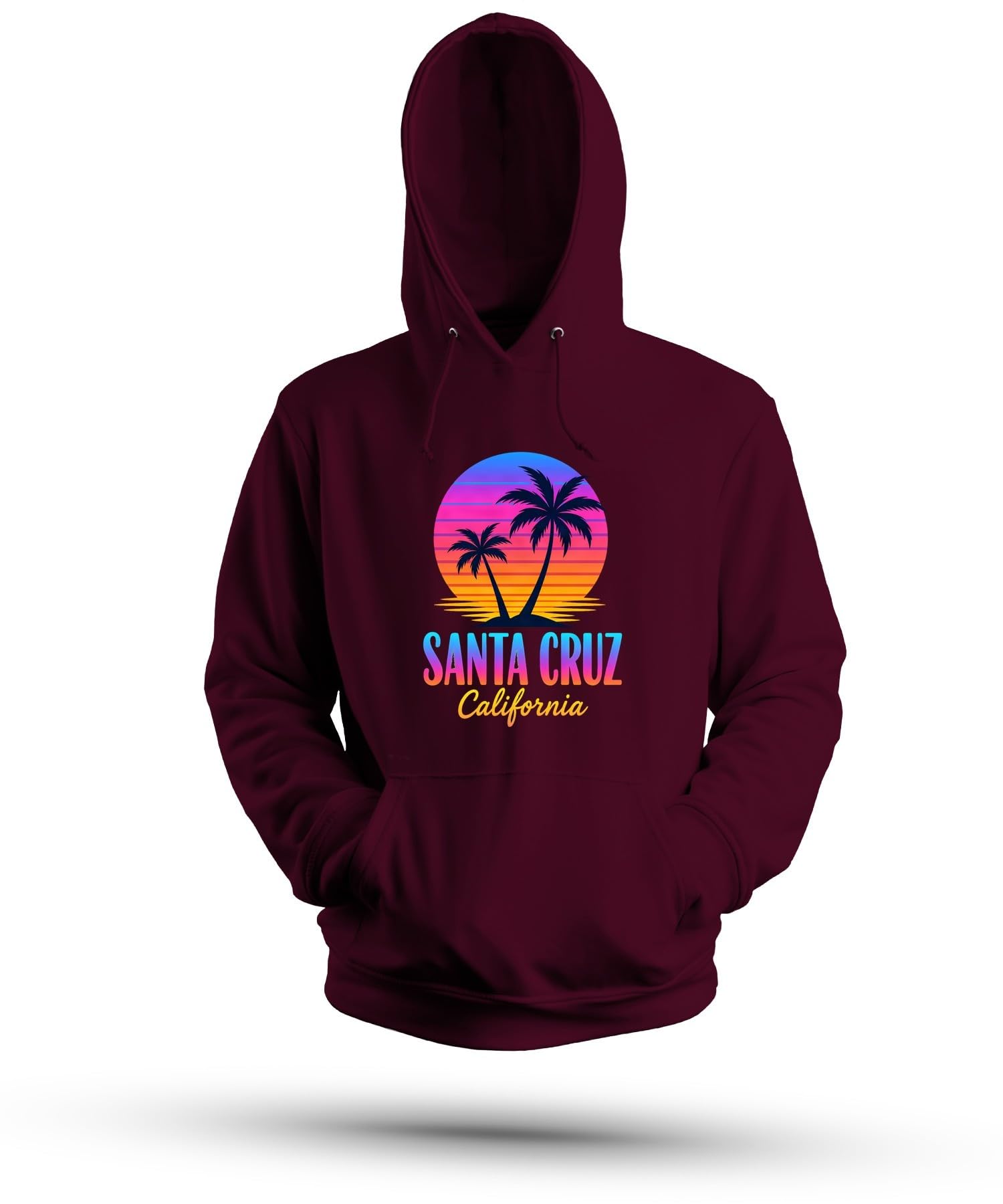California bluza z kapturem z motywem zachodu słońca