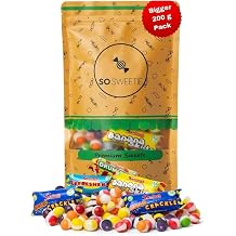 SoSweetie Freeze Dried Sweets Candy Super Mix Vegan freeze dried Bag-Perfect for Parties, Gifts, and Every OccasionLarge 200g Resealable bag, Vegan and Halal Sweets,