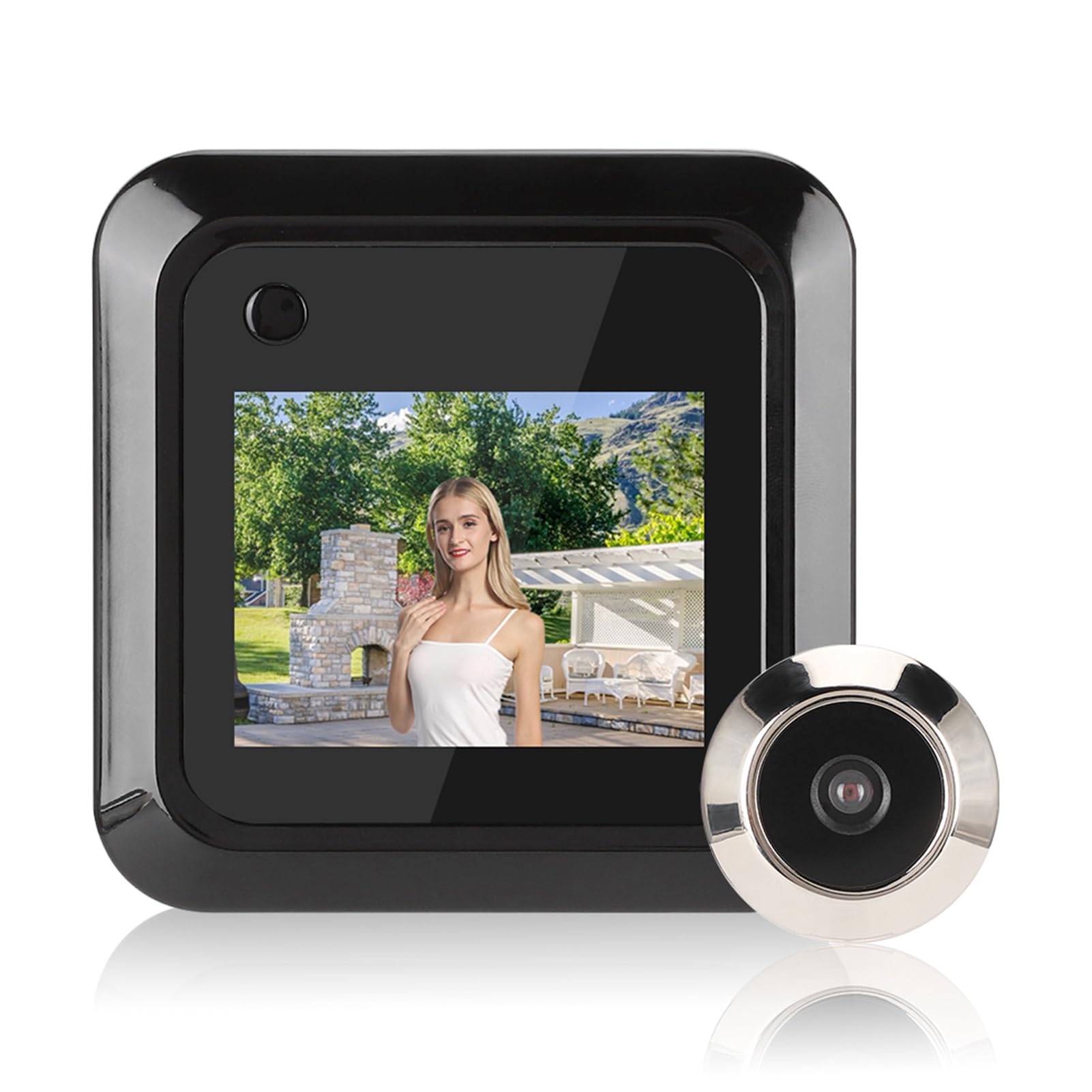 Judas de Porte Numérique, Caméra Judas Intelligente de 2,4 Pouces avec Caméra, écran LCD TFT, Caméra de Visionneuse de Porte 0,3 MP, Grand Angle de 95 °, Caméra Judas de Porte