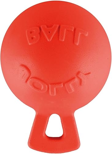 Miniatura 5 de Jolly Pets Tug-n-Toss - Pelota de juguete resistente para perros con asa, 4.5 pulgadas, S, color rojo