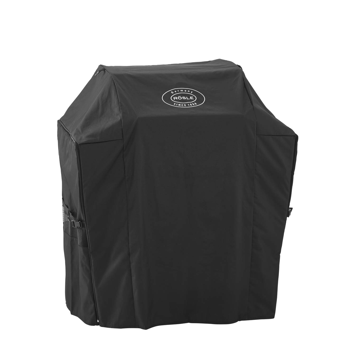 RÖSLE Premium-Drehspieß, Traglast 10 kg & Abdeckhaube BBQ-Station VIDERO G3/G3-S, Hochwertige Schützhülle aus 100% Polyester mit PU-Beschichtung, praktischer Reißverschluss, wetterfeste Abdeckung
