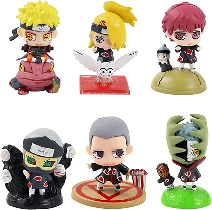 Amazon Com Naruto Action Figures Shuukaku Naruto Shippuden Kakashi Hatake Uchiha Sasuke Uzumaki Gaara Bijuu Kyuubi Hokage Tobirama Action Toys Model Doll By Gifts For Life Toys Games
