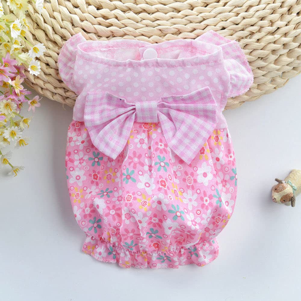 Vêtements pour petits chiens rose S | Jupe anti-frottement pour chiot