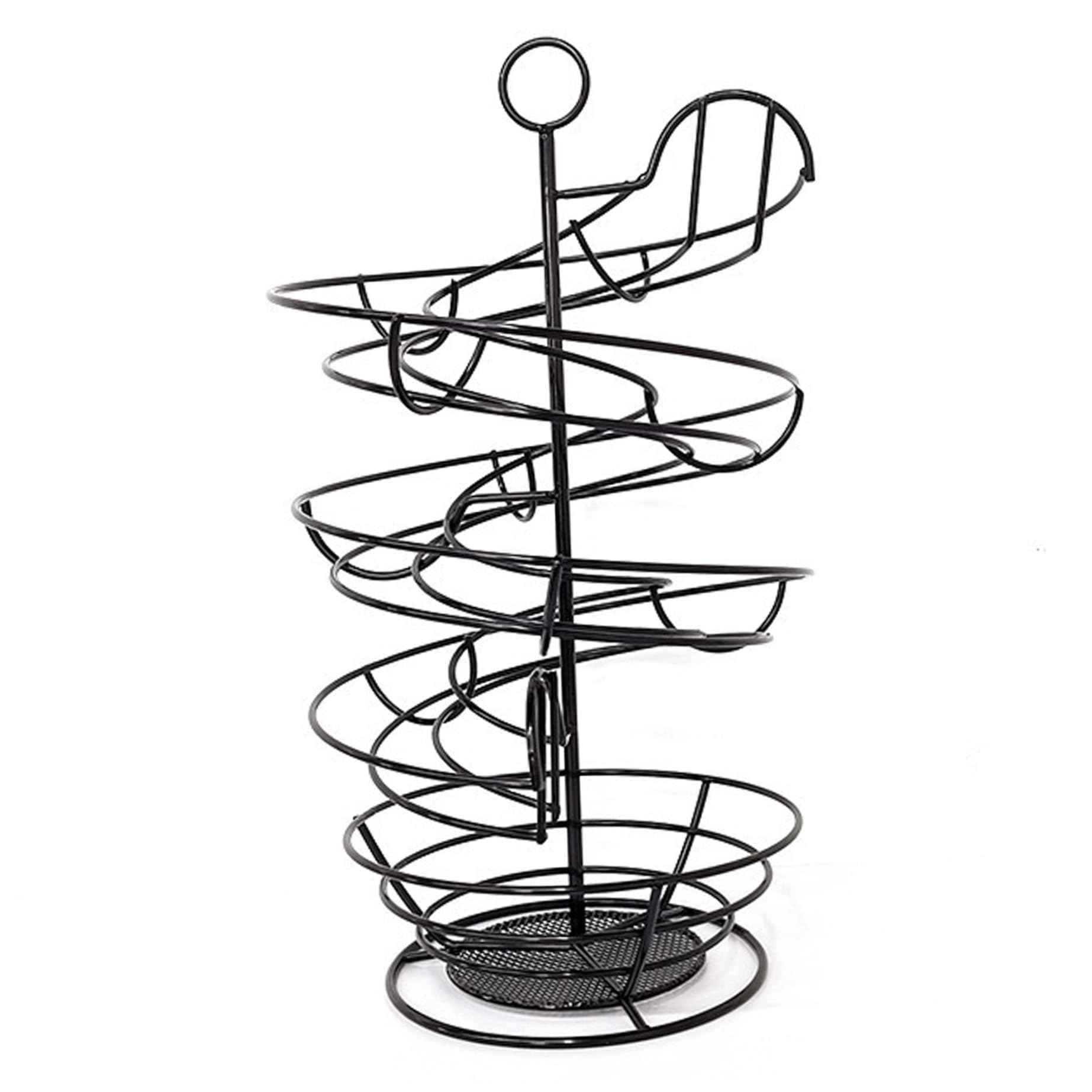 Support à œufs en métal avec distributeur en spirale de cuisine