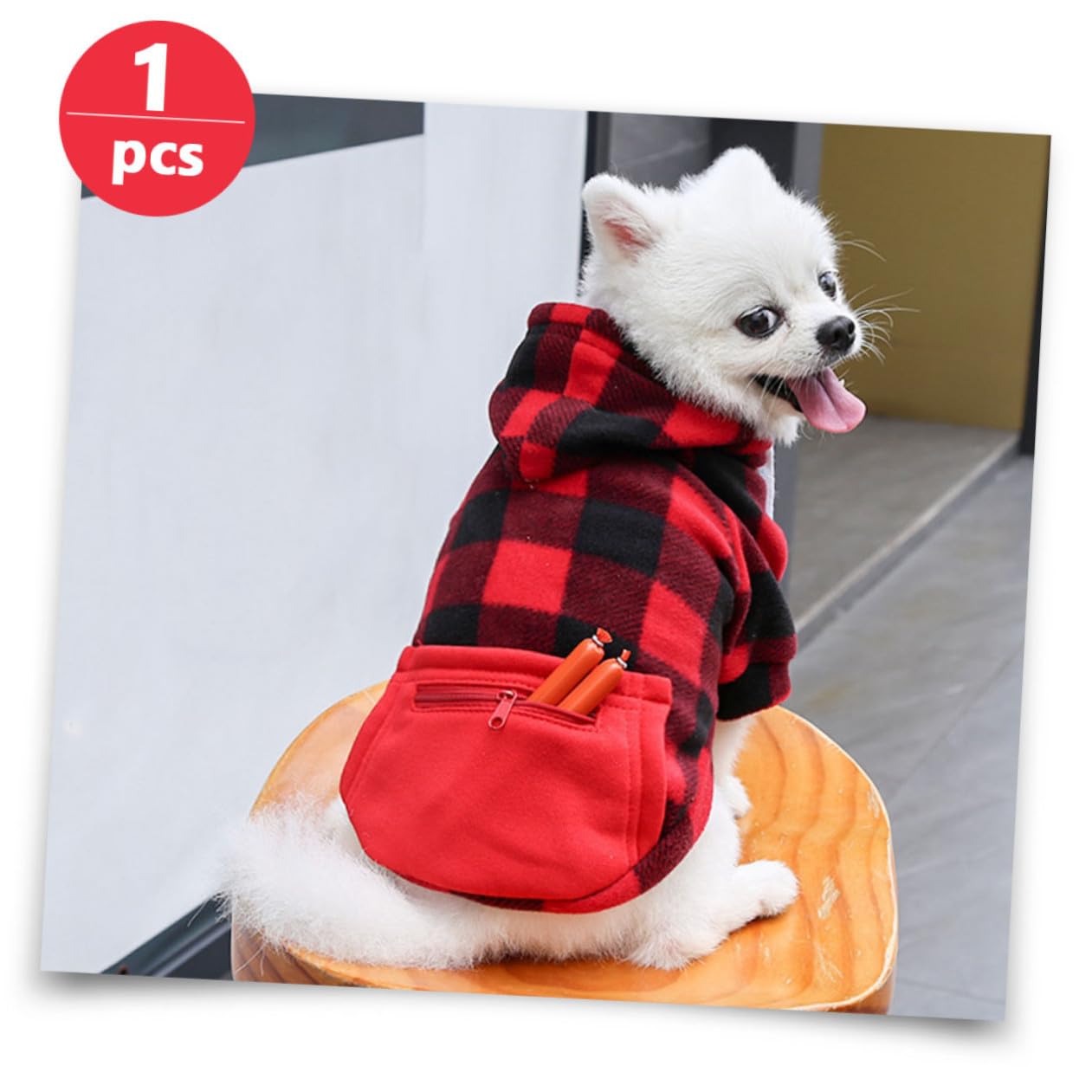 Sosoport 3 Pezzi Costume Natalizio Per Animali Domestici Giacca Per Cani Di Cintura Abbigliamento Per Cani Alla Moda E Pratico Per Natale