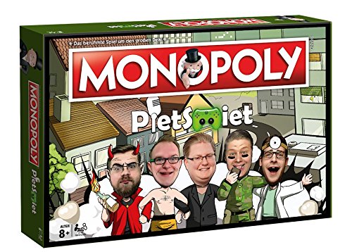 Preisvergleich Produktbild Monopoly - PietSmiet - Deutsch - 6 Sammler Spielfiguren / Gesellschaftsspiel / Brettspiel