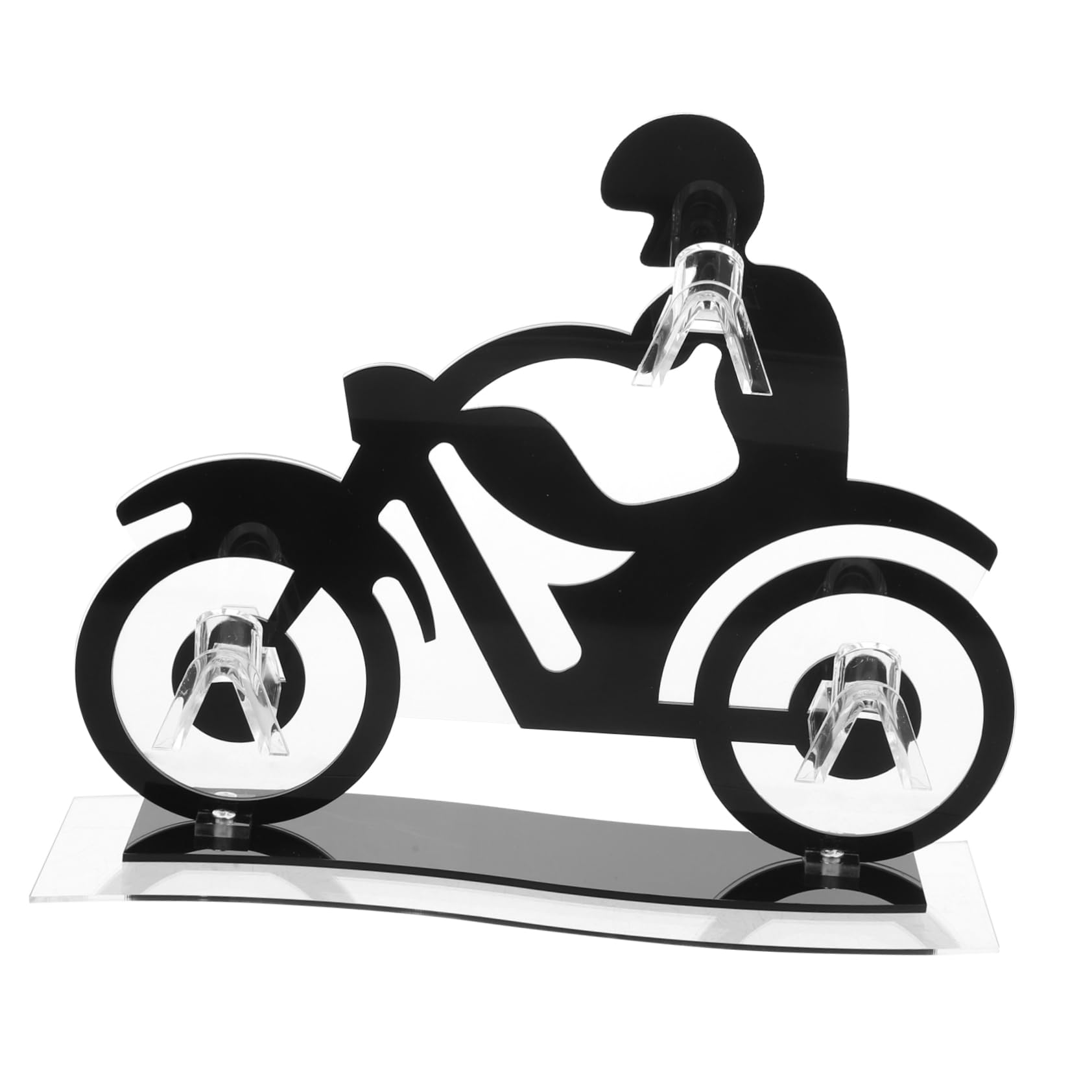 Alipis 2stücke Motorcycle Shaped Eyewear Display Rack Für Sonnenbrillen Und Brillen Stabiler Brillenständer Mit Kreativem Design Für Schaufenster Und Zuhause