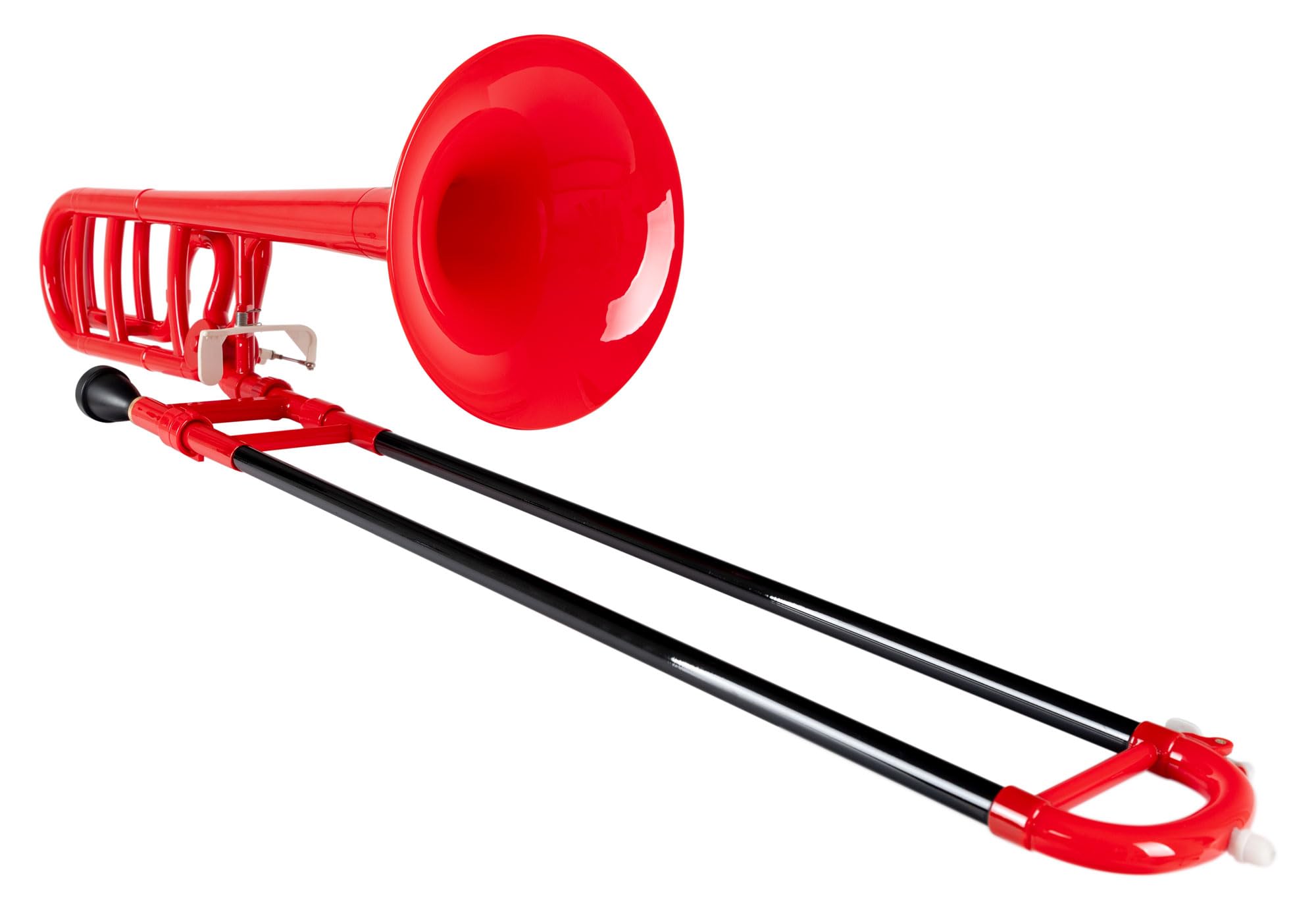 Classic Cantabile MardiBrass Trombone Quart en ABS - Accord Bb/F - Coulisse en fibre de verre - 850g léger - Perce : 13,9 mm - avec embouchure et housse - rouge