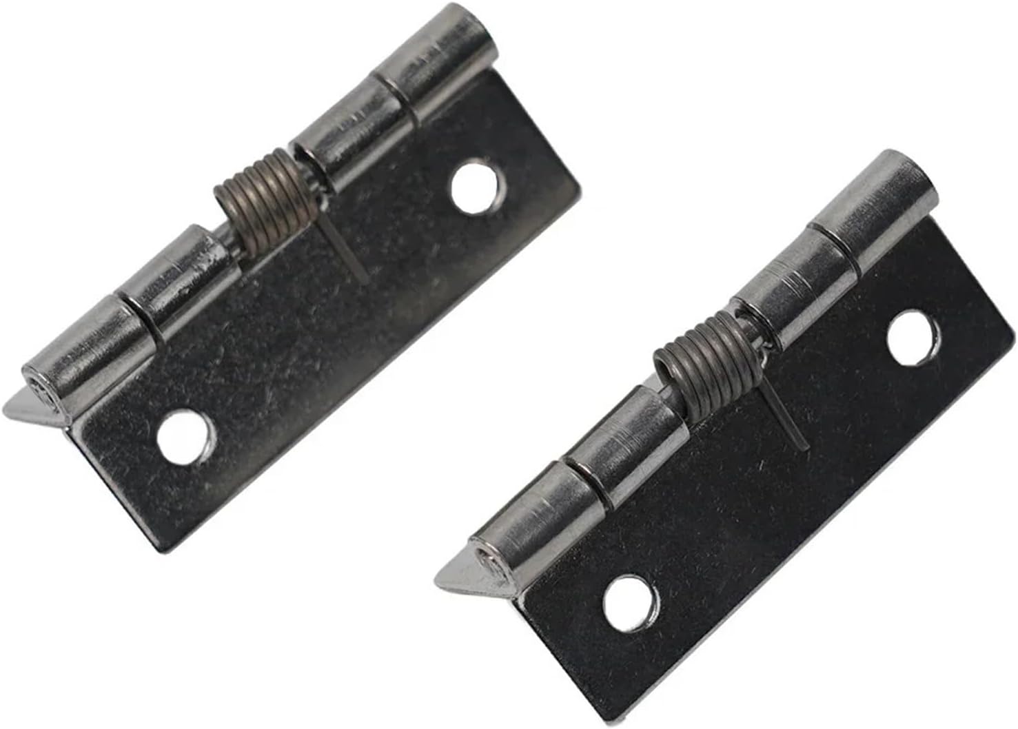 1/1.5/2/3Inch Spring Door Hinge Stainless Steel Self Closing Design Windows Cabinets Boxes Household 2Pcs(3 Inch)