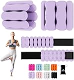 Wrist Ankle Weights for Women Men Kids, Leg Arm Wrist Weights Bangles 1lb*2 2lb*2 Wearable Weights Pilates Weighted Bracelet for Strength Training Walking Swimming Yoga Physical Therapy