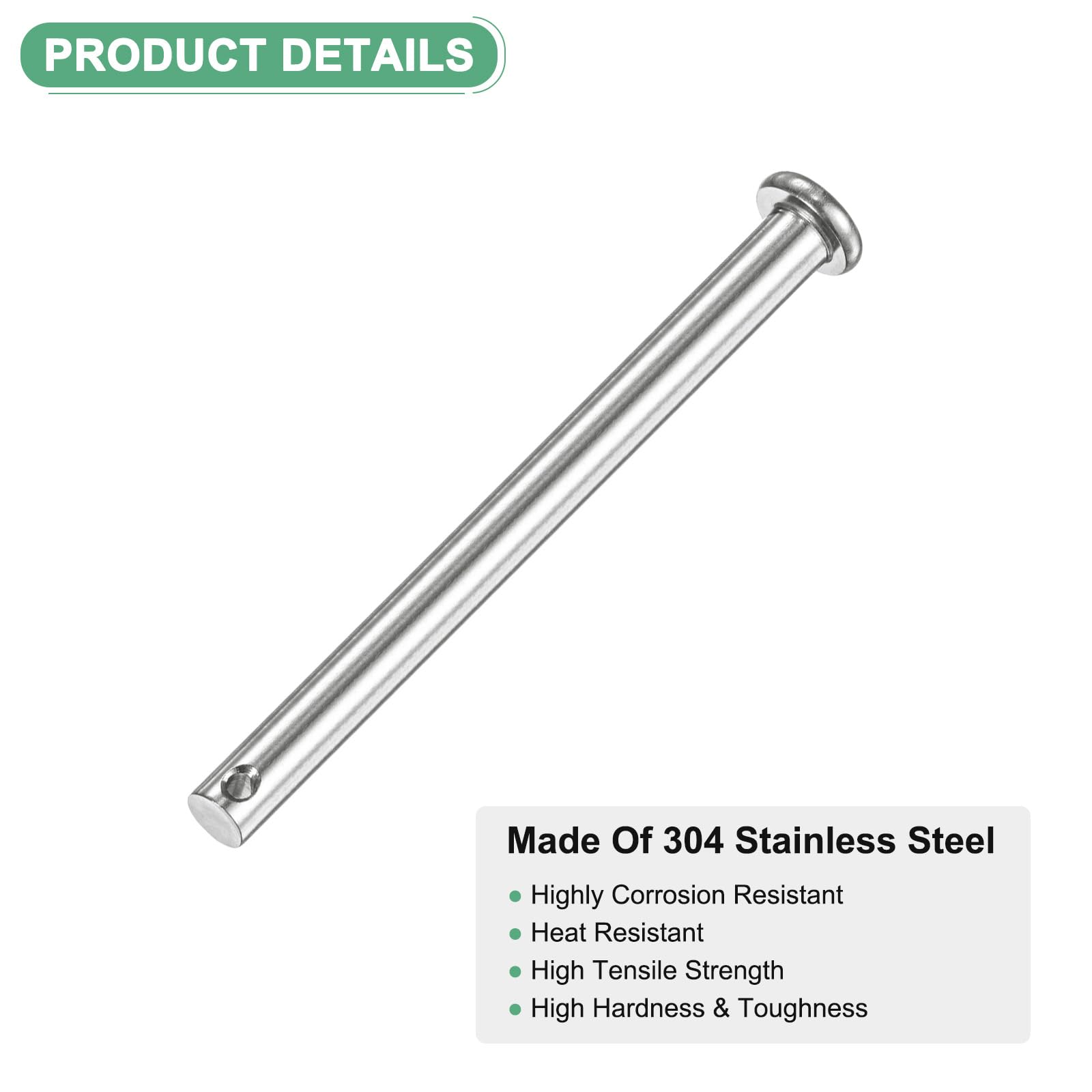 M METERXITY 20-Pack Single Hole Clevis Pins - Image 2