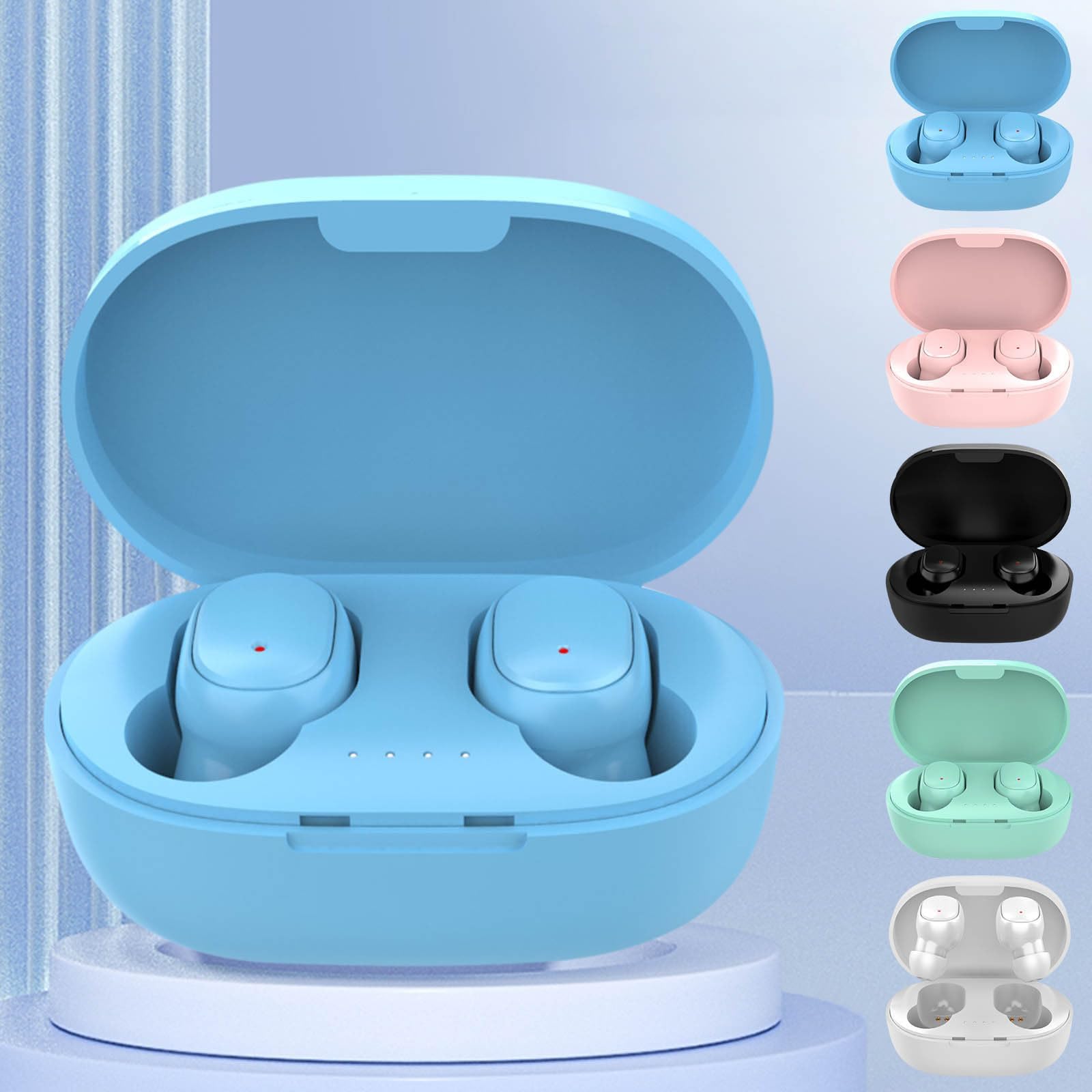 ByikunHeadphones Wireless Bluetooth, Wireless Mini Headset Bluetooth Wireless Stereo Bluetooth-Compatible 5.1 Earphones HiFi Stereo Sound Wireless Mini in-Ear Earbuds, Bluetooth Headphones