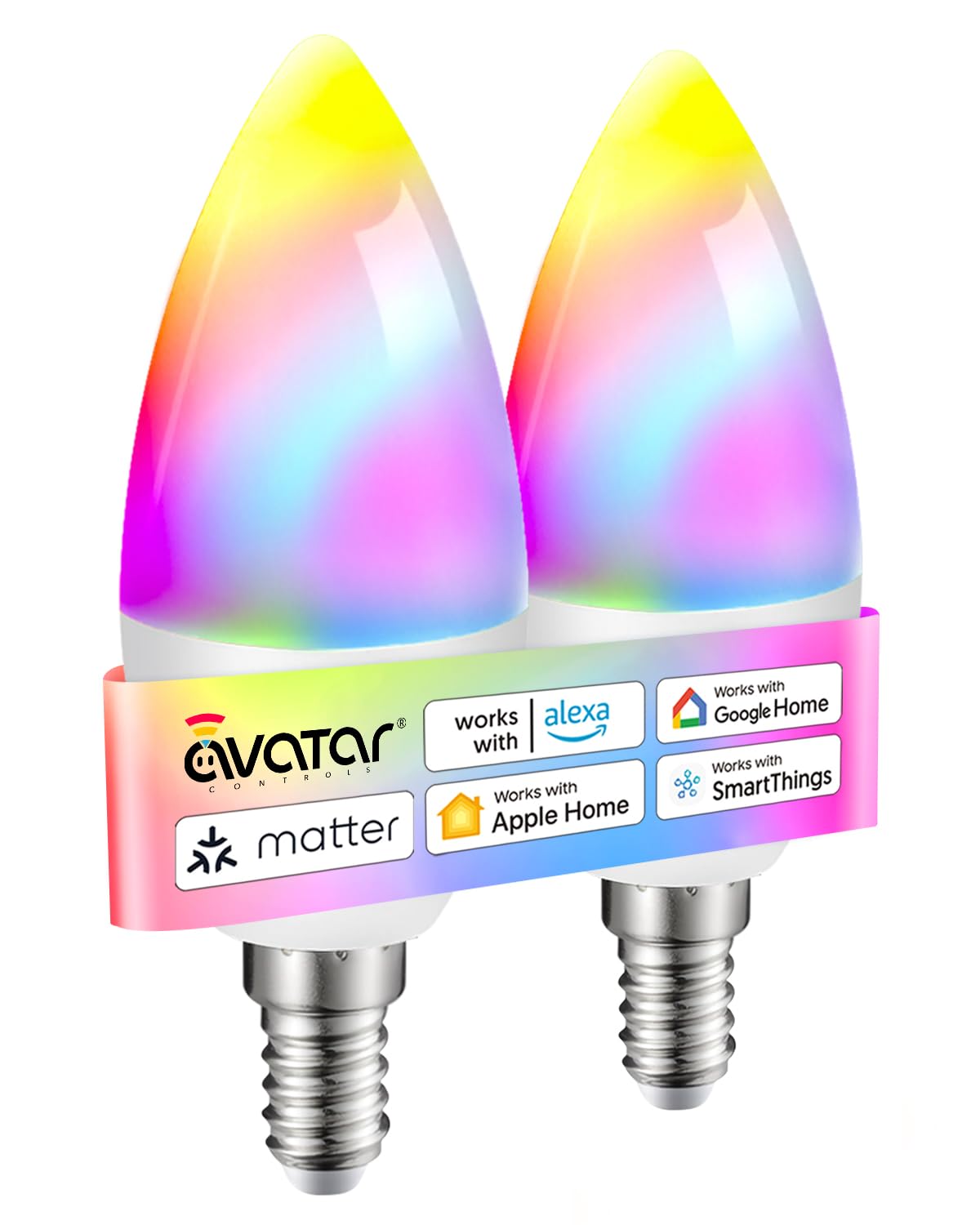 Avatar Controls Matter E12 Smart Bulb (2-Pack)