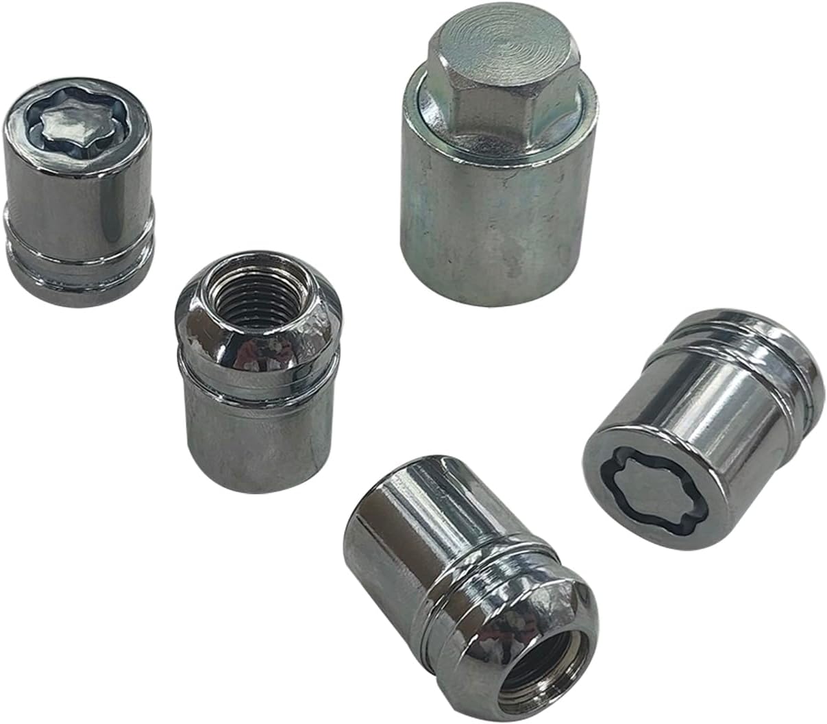 Wheel Lock Lug Nut Set – Anti-Theft, M12x1.5, Chrome Alloy Fits Honda Accord‌ 2008-2025, CR-V 2008-2022, Civic 2006-2025, HR-V 2016-2022 & More – Replaces 08W42-SNA-101