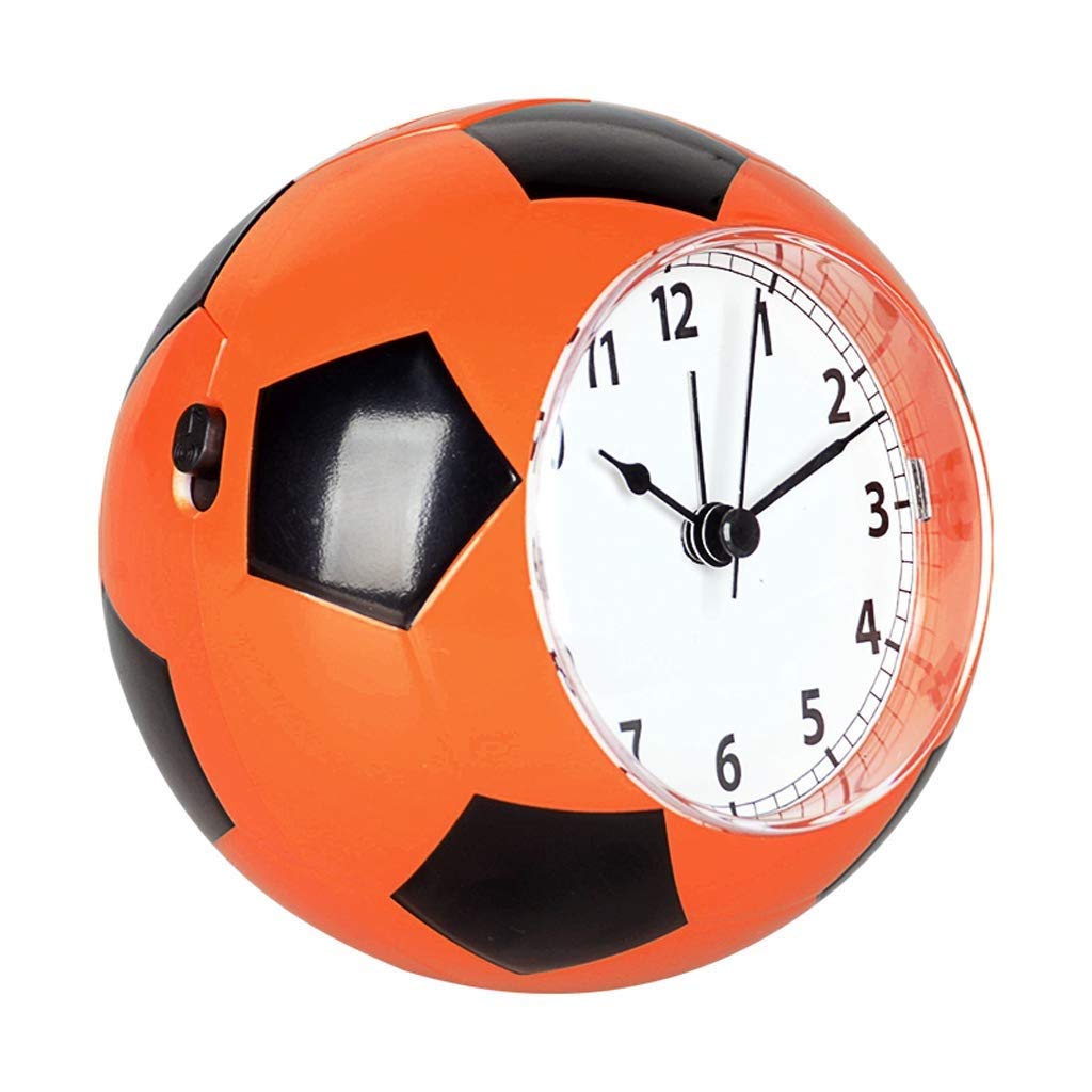 Réveil pour enfants, lumière de chambre, table de chevet, température ambiante, contrôle tactile et fonction snooze (orange)