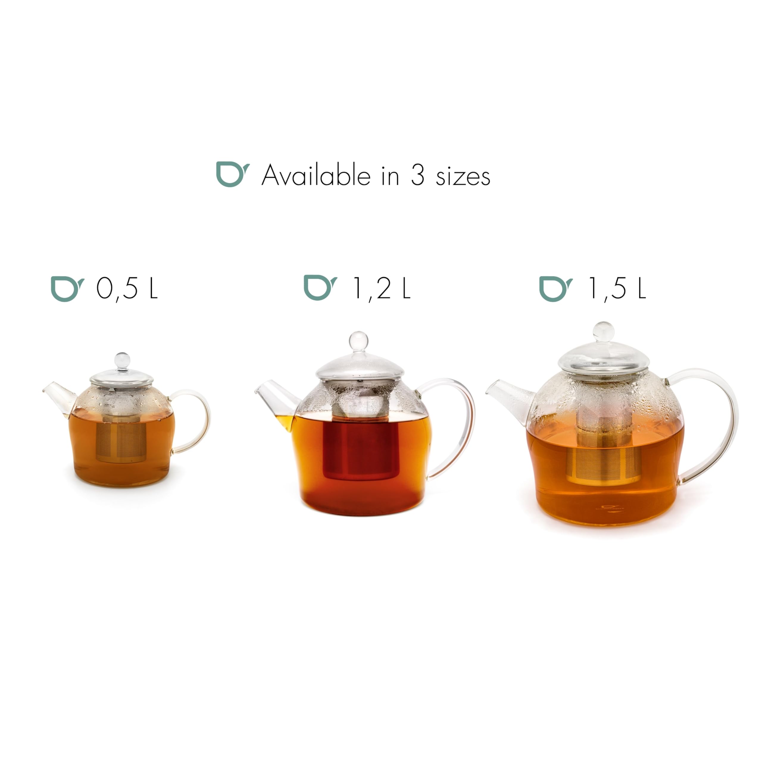 Bredemeijer - Tetera de cristal Minuet Santhee - 1,5 litros