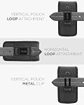 Encased XL Cell Phone Pouch Holster Compatible with Samsung Galaxy S21 / S22 /S23/S24 Ultra, iPhone 12/13/14/15/16 Pro Max Belt Clip Holder (Large Case Compatible)