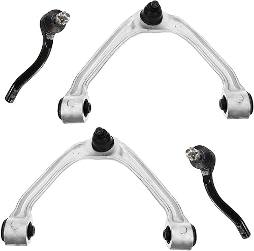 Miniatura 140 de Detroit Axle - Kit de brazos de control frontal RWD para Chrysler 300 Dodge Challenger Charger Magnum, 2 brazos de control superiores 2 rótulas