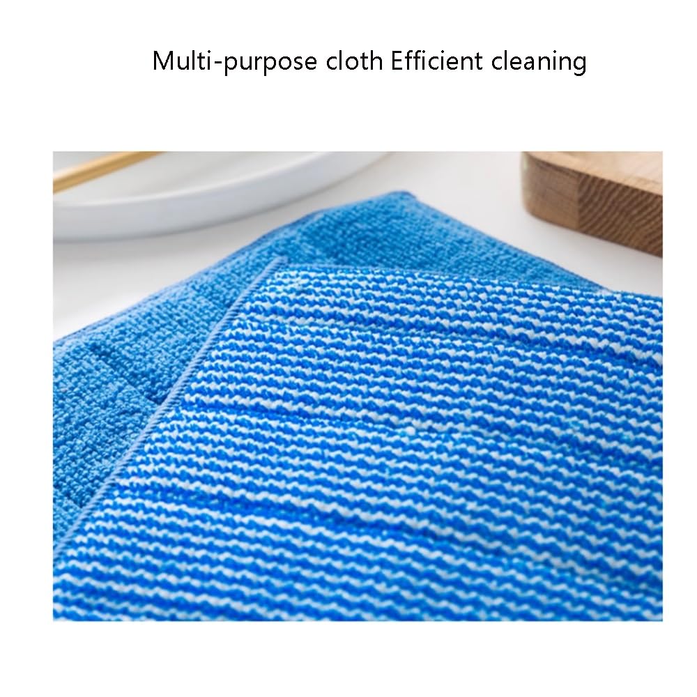 Secar rápidamente Toallas de Cocina de Fibra Ultra Microfiber Cleaning Cloth Blue 6.7x9.4in 3/6/9 Pcs(9)