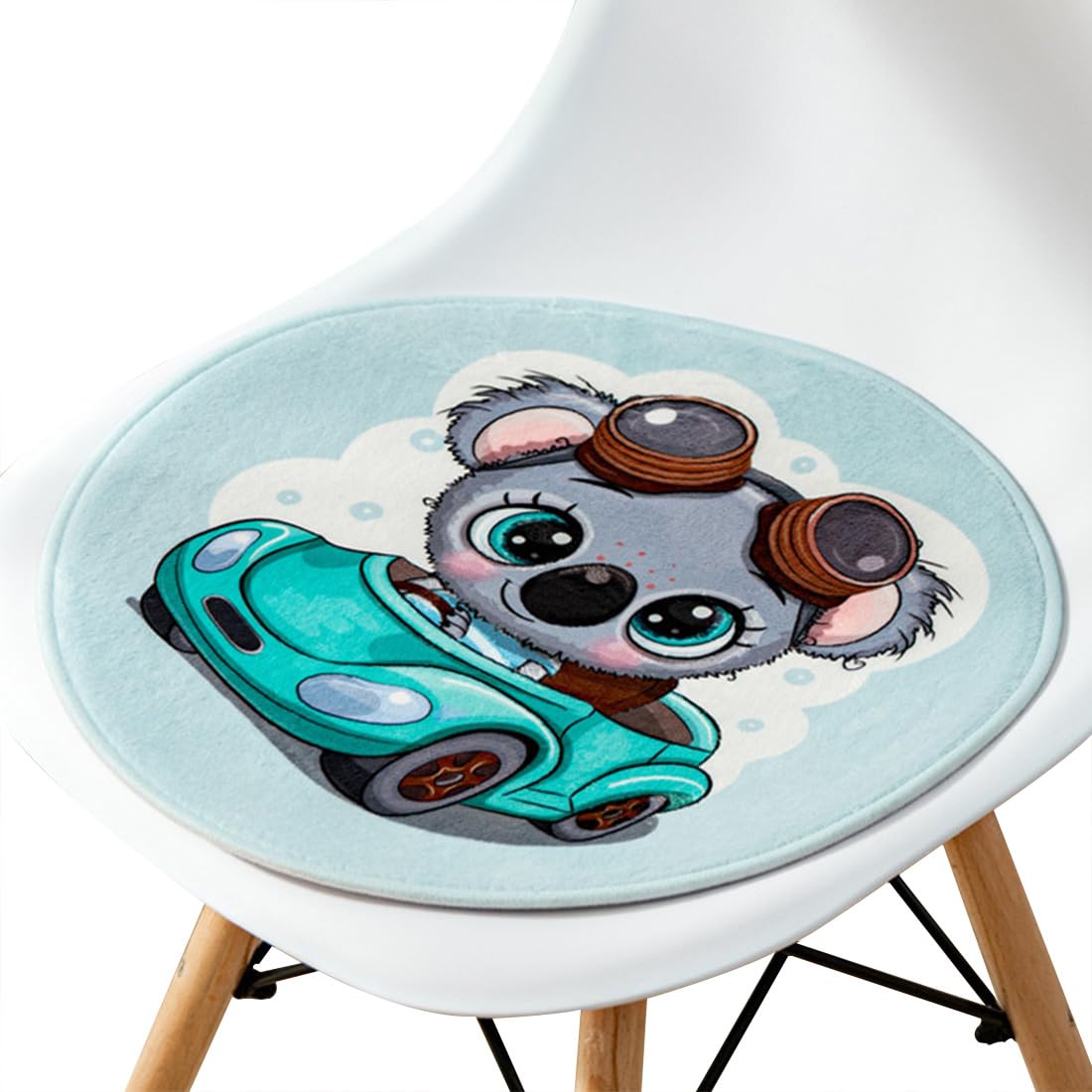 VHJdtE Seat Cushion, Round Creative Cartoon Pattern|All-Season Soft Cozy Chair Pad|Bohemia Stylish With Non-Slip Bottom(N,33x33cm)