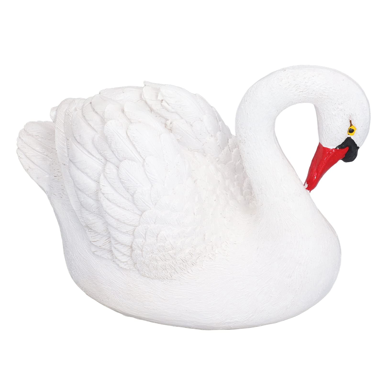 Figurine cygne blanc pour décoration jardin et salon zen