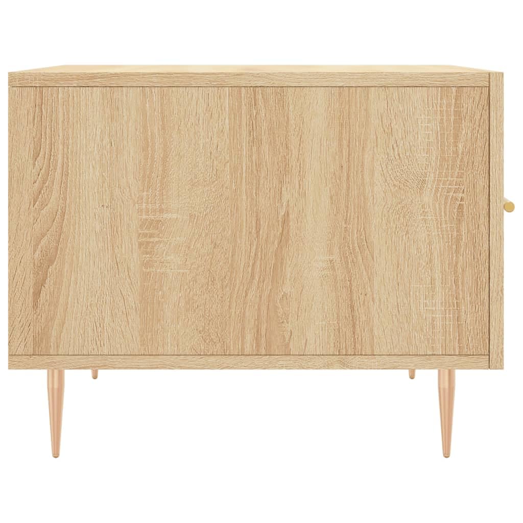 Homgoday Tavolino da caffè in rovere Sonoma, 50 x 50 x 40 cm, in legno ingegnerizzato, tavolino da tè per soggiorno, sala d'accoglienza degli ospiti, camera da letto e ufficio, mobili tipo 3
