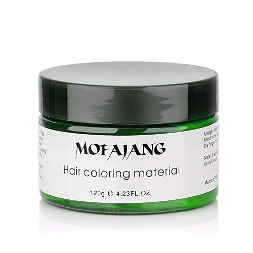 Vista 67 de MOFAJANG - Tinte de cera unisex para el cabello, color crema, barro, pomada de peinado natural, lavable temporal, fiesta cosplay (blanco)