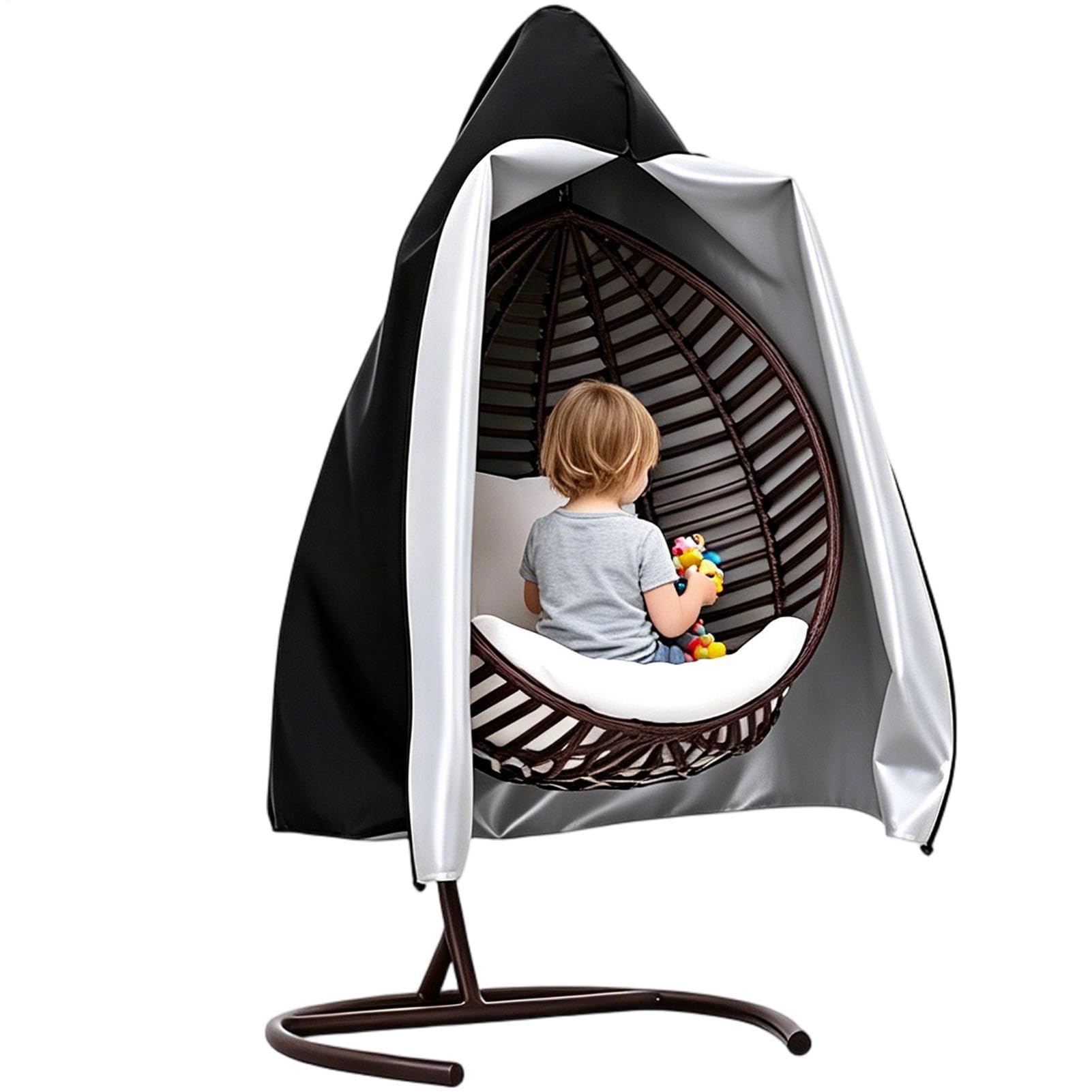 Funda al aire libre de la silla de huevo exterior e interior con cordón