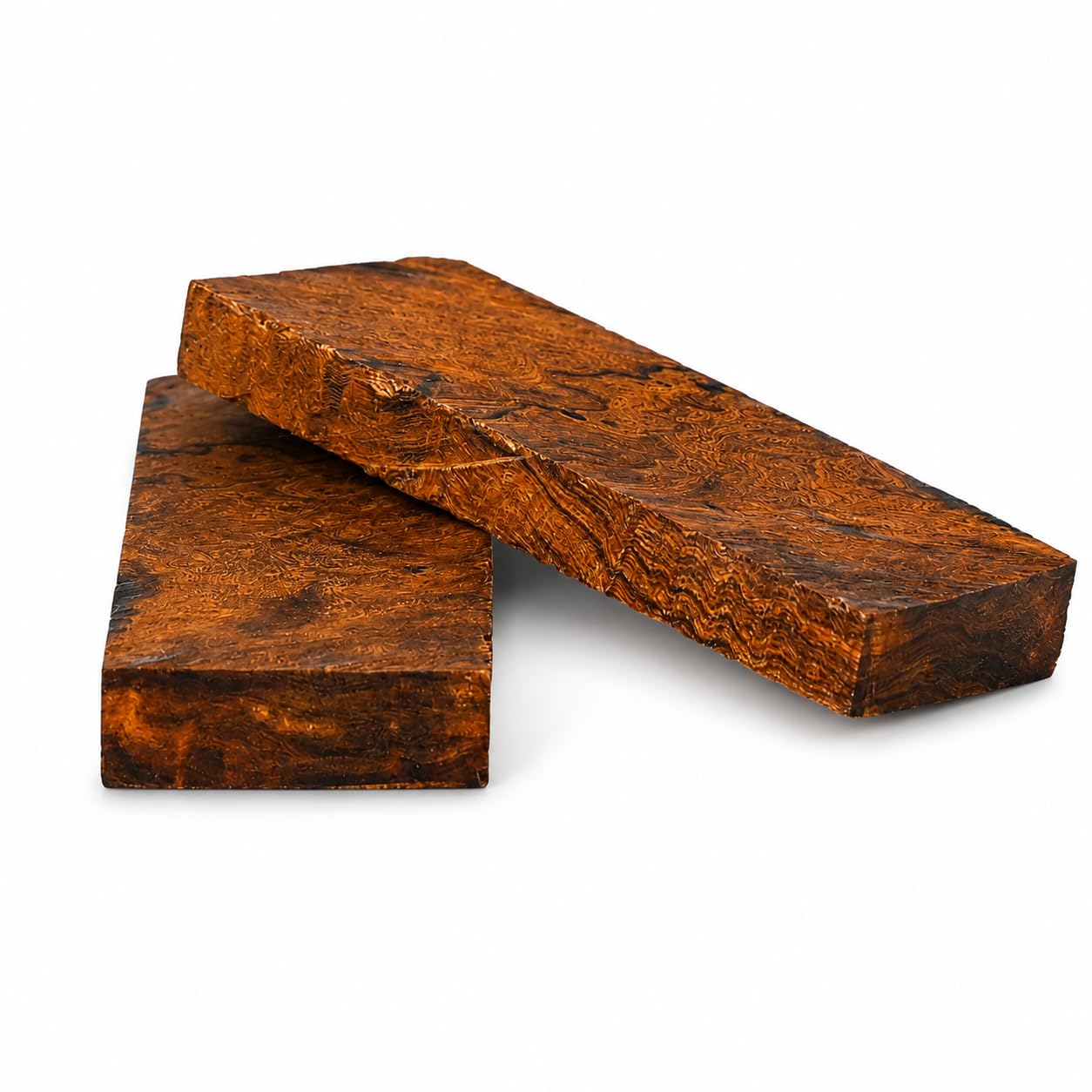 IECAP LLC Bookmatched Desert Ironwood Knife Handle Scales – Grade A, 1 Pair – Exotic Wood Knife Handle Material – Natural Iron Wood Scales for Knife Making & Woodworking– 5 1/8 x 1 3/4 x 1/2 in — Amazon image 3