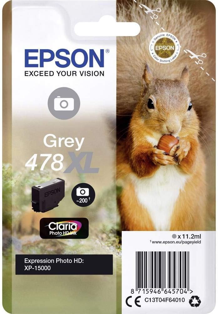 Epson Original 478XL Ink Squirrel XP-15000 Grey