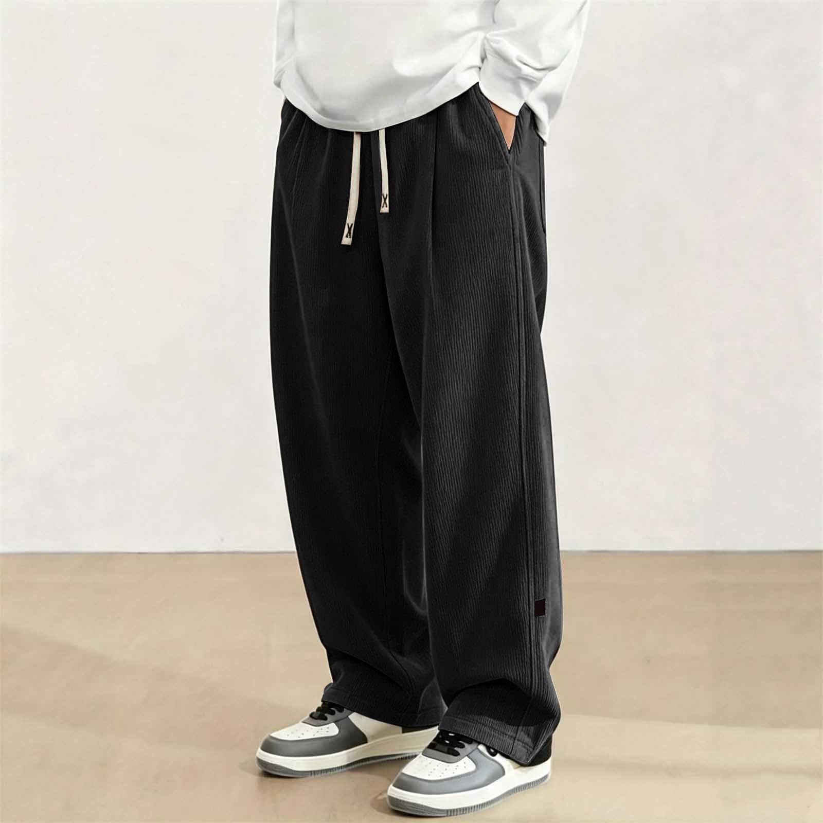 Cordhose Herren Jogginghose Baggy Mit Gummizug Sweathose Straight Sporthose