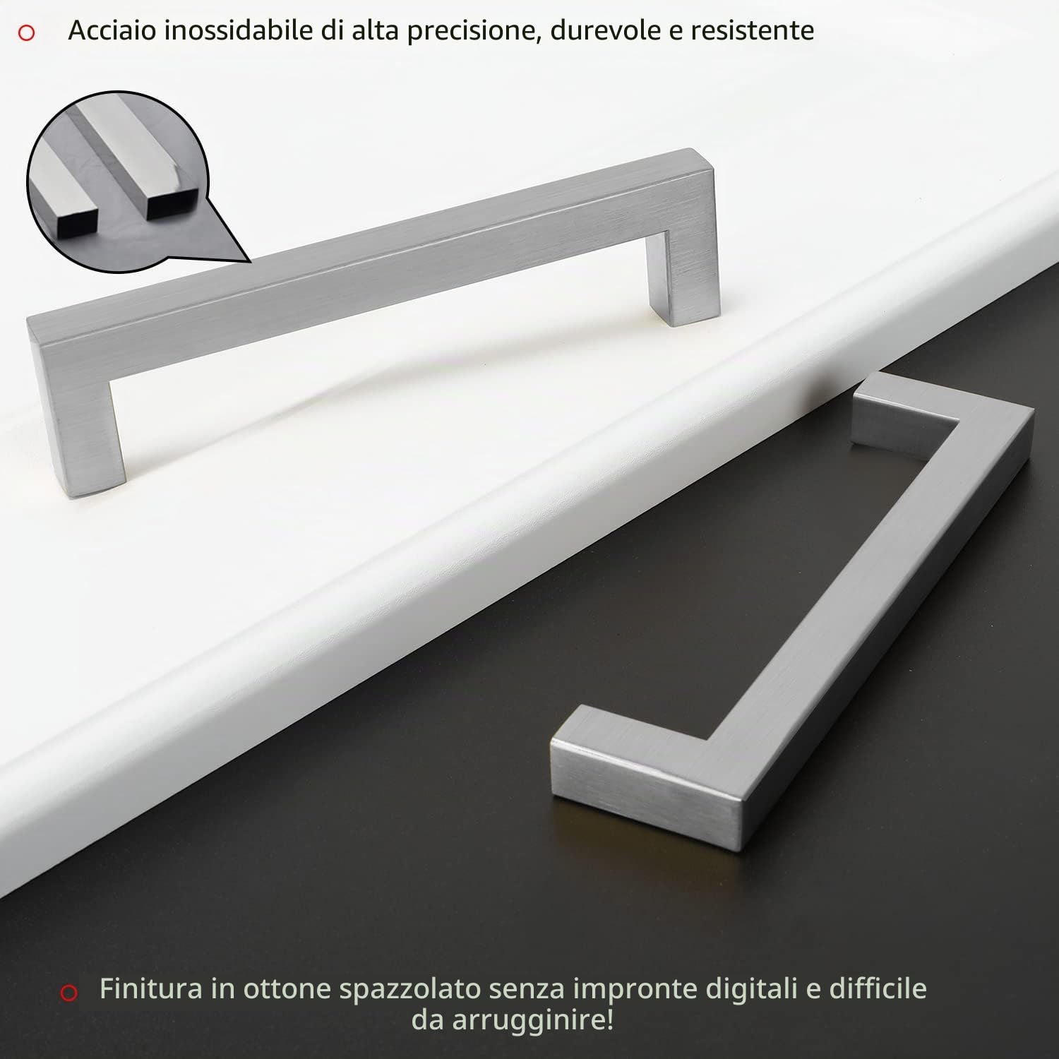 LONTAN 15 Pezzi Maniglie per Mobili Mobili da Cucina 160mm Maniglia Cassetto Maniglie Armadio Maniglie Acciaio Inox Maniglie Cameretta Maniglie per Bambini Argento Maniglie Vintage