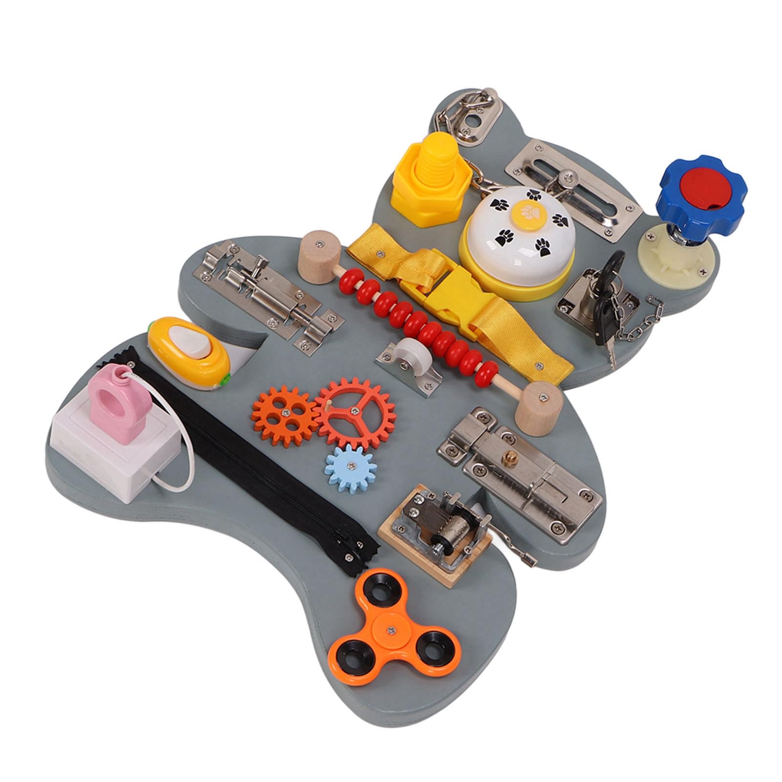 Sonew Tablero Sensorial, Juguete Montessori con Múltiples Actividades para Desarrollar la Motricidad Fina, Tablero Sensorial Táctil para Niños y Niñas de 3, 4 y 5 Años o más.