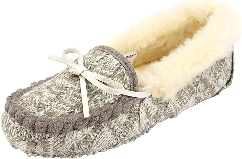Women's Moccasin Slippers Flat Loafer Driving Shoes/Memory Foam/Animal Embroidery