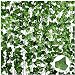 Anoak 90 Ft 12 Pack Artificial Ivy Fake Vine Leaves Wedding Garland Greenery Foliage Fake Hanging Plants for Wedding Decor Party Backdrop Bedroom Balcony Garden Decoration