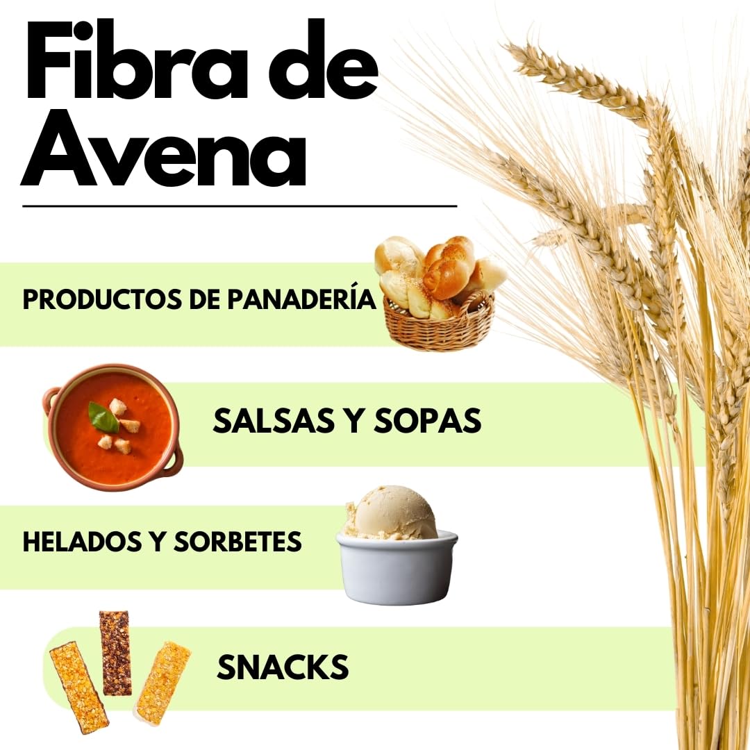 SaporePuro Fibra de Avena en polvo 1 kg - Sin Gluten - Fuente natural de fibra