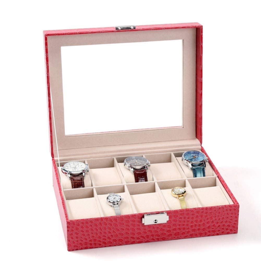 Boîte à montres anti-rayures pour ranger 10 montres de luxe