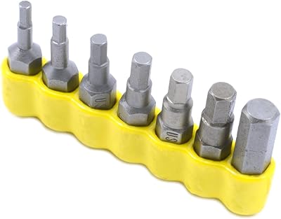 Forney 70850 Hex Bit Set, SAE, 7-Piece
