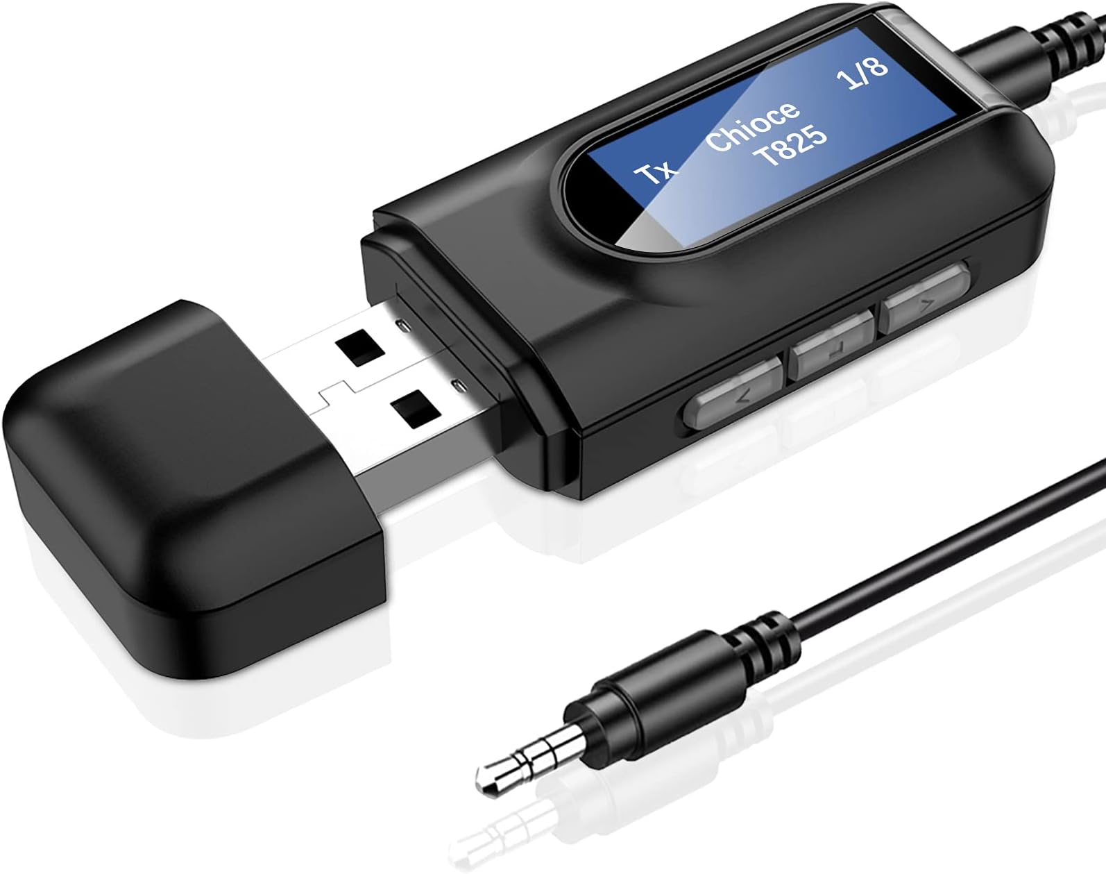 MOREGAX Bluetooth Audio Receiver Transmitter 4-in-1 (with Remote) For Home Stereo TV, HiFi Wireless Audio Adapter With 3.5mm AUX,RCA,6.5mm Mic Connection, FM Radio, Low Latency NFC Audio Adapter - View #2