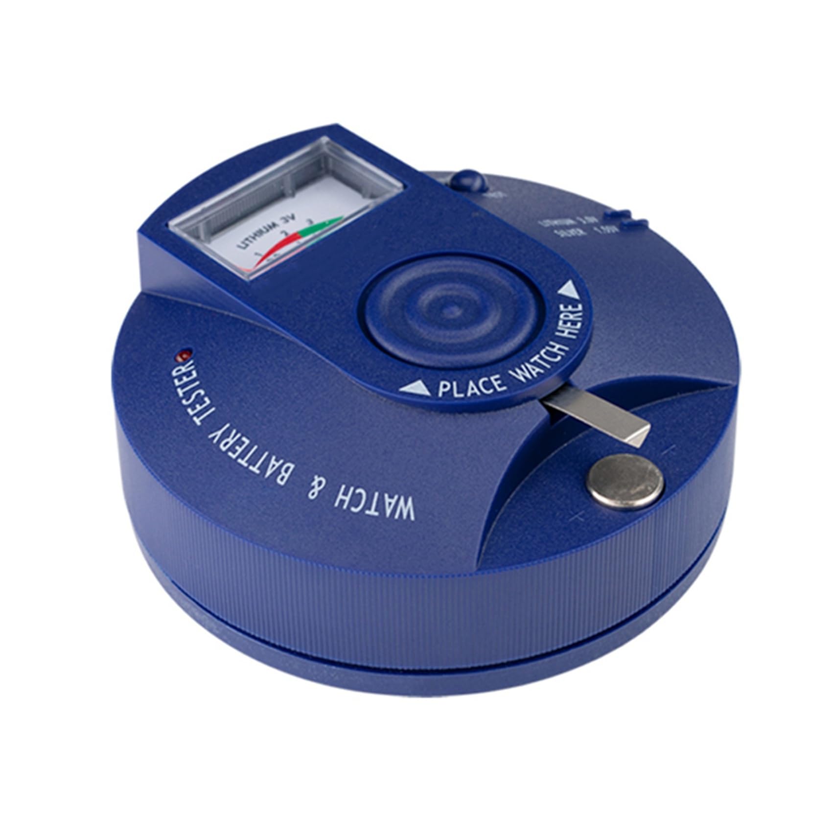 2X Testeur de Mouvement à Quartz, Testeur D'Impulsions de Batterie de Montre de Type Circulaire et Analyseur de Batterie de Pile Bouton 1,5 V 3 V