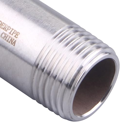 Miniatura 26 de 1/2" X 1/2" NPT Macho NPT Acero Inoxidable 304 Acoplamiento De Tubo De Acoplamiento De Acoplamiento De Tubo De Montaje 4" Longitud