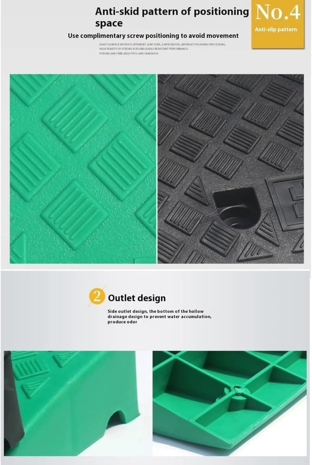 Rampe De Seuil en Caoutchouc pour Trottoir, Hauteur 5-13 Cm, Accès Voitures, Vélos, Fauteuils Roulants