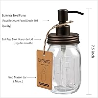 Vista 3 de Amolliar Dispensadores de jabón líquido Mason Jar