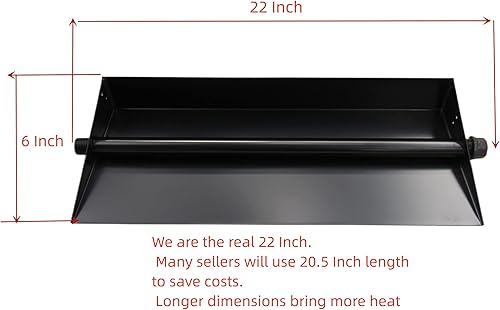 Miniatura 4 de Americangaslogs Sartén de quemador de 18 a 24 pulgadas para chimenea de gas, quemador de gas para fogatas de gas, troncos de gas, quemador de